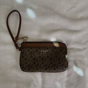 DKNY Brown Wristlet!!